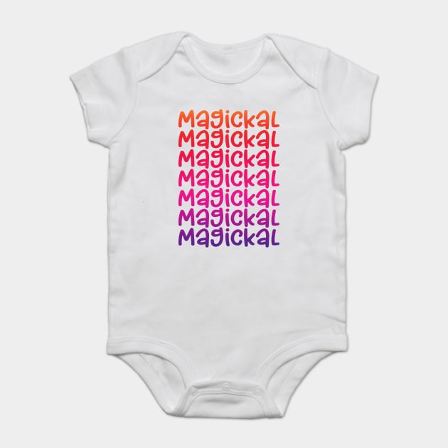 Magickal Rainbow Cheeky Witch Baby Bodysuit by Cheeky Witch